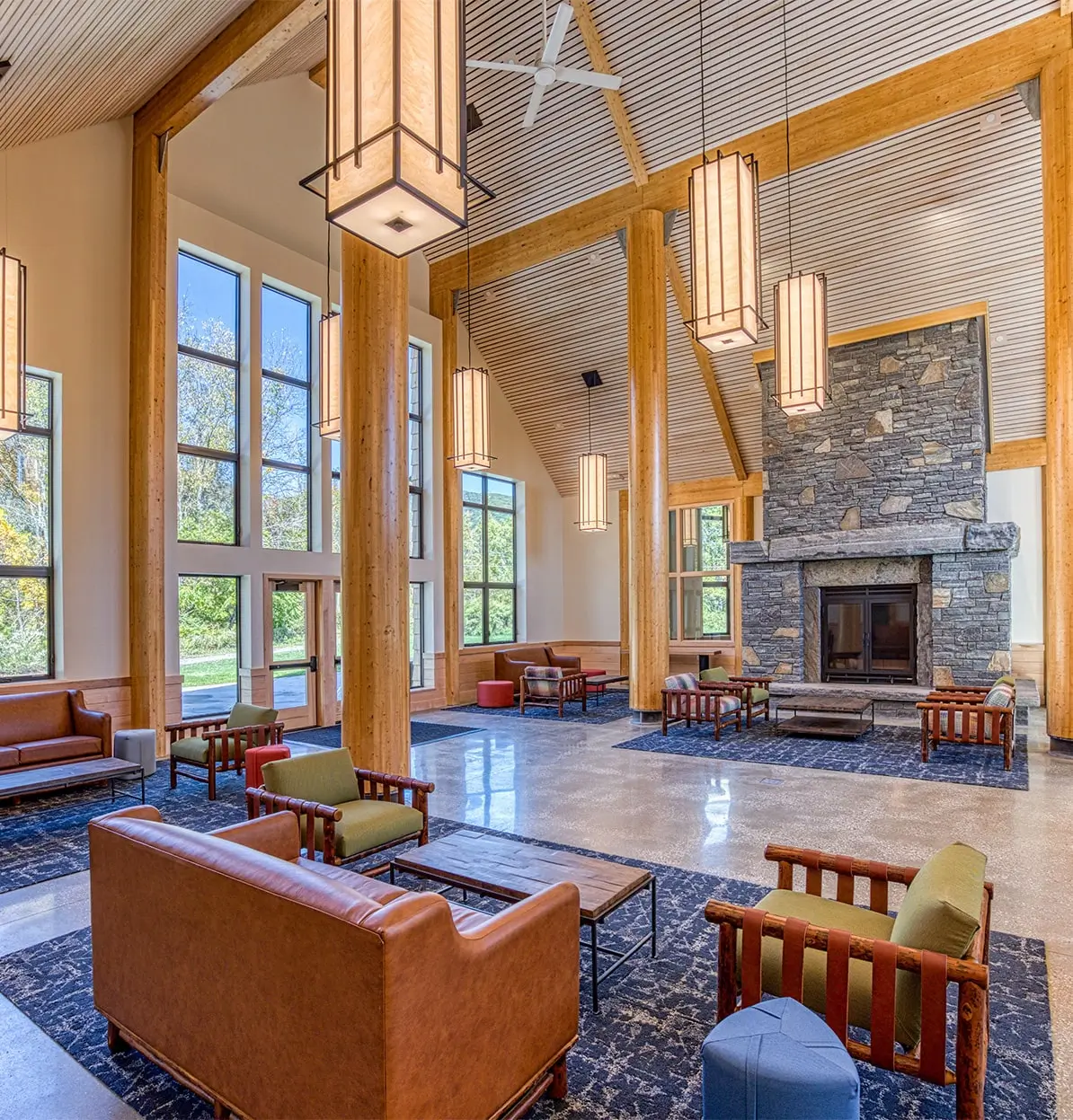 Great Room - Greylock Glen Outdoor Center - Photo by Tricia McCormack © 2025