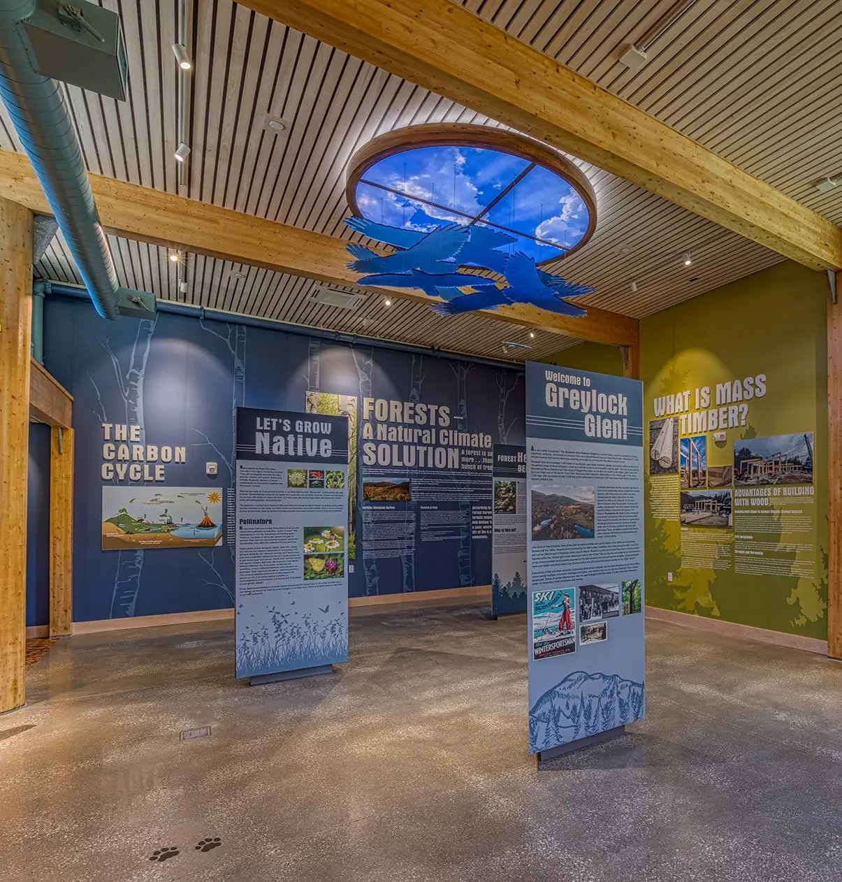 Exhibit Space - Greylock Glen Outdoor Center - Photo by Tricia McCormack © 2025